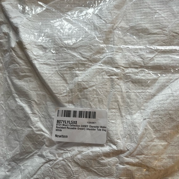 BT21 Music Collection SHOOKY Character Water Resistant Reusable Shoulder ToteBag - Picture 6 of 14